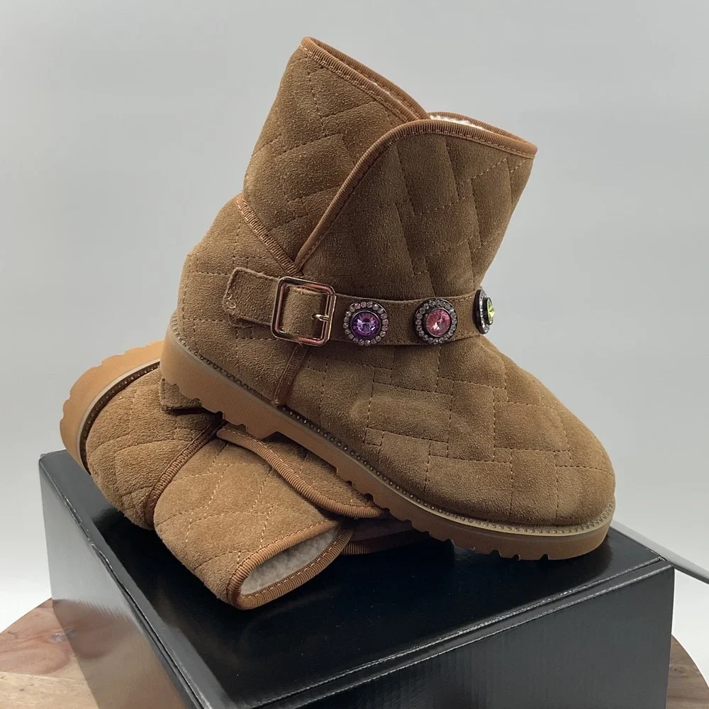 Kurt Geiger quilted suede